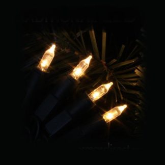 Traditional LED Fairy Lights - warm white on green cable